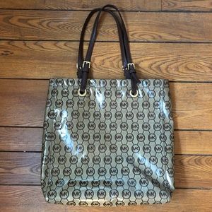 Michael Kors Jet Set Canvas Logo Tote Bag